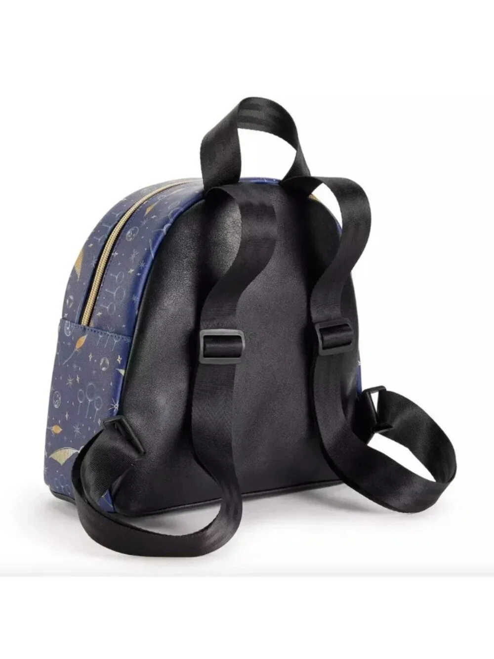 Harry Potter Navy Blue Quidditch Printed Mini Backpack Wizarding World Blue Blac